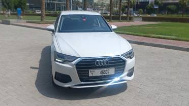 Rent a car with driver in dubai Audi A6 2023